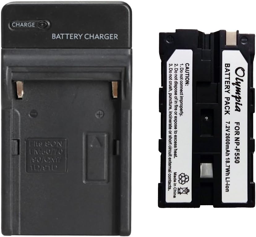 Replacement Battery & Charger Set for Sony CCD-TRV43 Digital Camera (2600mAh, 7.2V, Li-Ion)