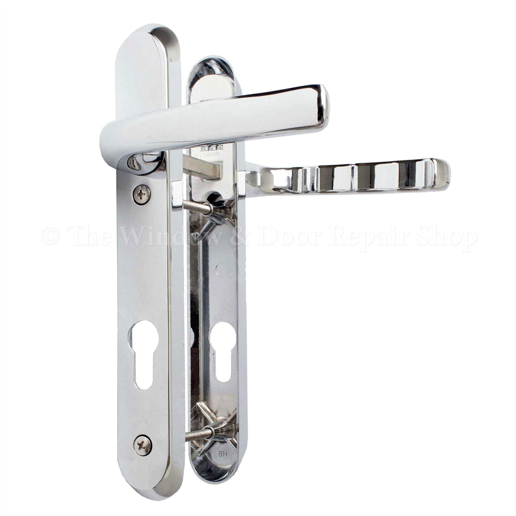 Avocet DHAFCHLLS Affinity Lever Sprung Door Handle Set, Polished Chrome, Fixings Centres 122mm