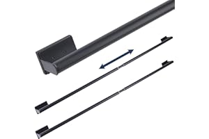 16.6-42.9 Inches Adjustable Magnetic Curtain Rod for Metal Door, 2 Sizes in 1 Extend from 16.6-29.6 inches or 32-42.9 inches,