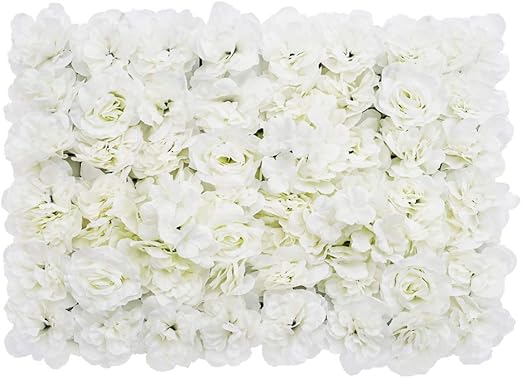 amazon com flower panels 24 x16 flower wall screen artificial flowers romantic floral backdrop wedding decor photo photography background home decoration white rose home kitchen flower panels 24 x16 flower wall screen artificial flowers romantic floral backdrop wedding decor photo photography background home decoration