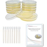 EZ BioResearch Bacteria Science Kit (IV): Top Science Fair Project Kit. Prepoured LB-Agar Plates And Cotton Swabs. Exclusive Free Science Fair Project E-Book Packed With Award Winning Experiments (IV)