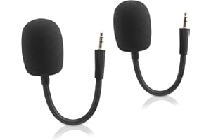 LEFXMOPHY 2-Pack Mic Replacement for Razer Blackshark V3, V3 PRO, V3 X (2025 Version) Game Headset 3.5mm Detachable Gaming Bo