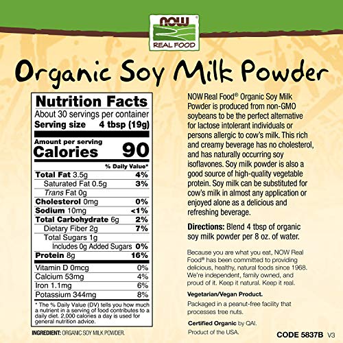 Now Foods Organic Soy Milk Powder, 20 Oz on Galleon Philippines