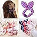 5X Cute Girls Rabbit Ear Hair Tie Bands Ropes Ponytail Holder