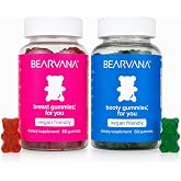 BEARVANA Top &amp; Peach Support Women's Multivitamin Gummies, 120 CT(Berry) | Plant-Based Multivitamin Supplement for Women's Daily Wellness Support, Vegan-Friendly, Gluten-Free, Cruelty-Free and Non-GMO
