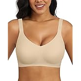 HORISUN Seamless Wireless Bra for Women with Soft Support No Underwire Full Coverage Comfort Bras Back Smoothing Bralettes