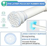 QILERR Strong Short Tension Rod 40-70 cm Heavy Duty Spring Curtain Rod White view 3