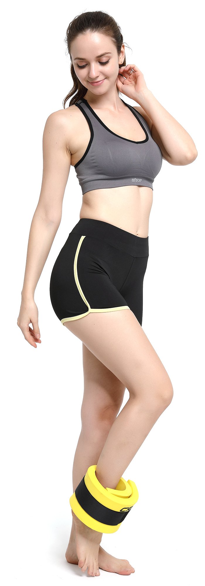 Cressi Unisex Adult Eva Leg Float Swimming Kickboard - Yellow, Uni