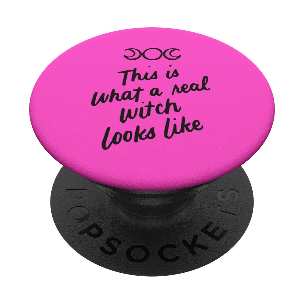 This Is What A Real Witch Looks Like Wicca Halloween Gifts PopSockets PopGrip: Swappable Grip for Phones & Tablets