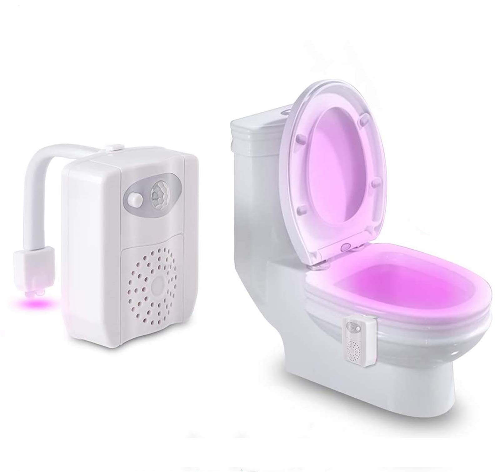 Toilet Night Light - Ravsool Newest 16 Colors Changing Motion Activated Toilet Bowl Seat Light Inside Toilet with Function of Aromatherapy, Sensor LED Washroom Waterproof Night Light