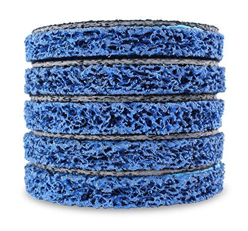 5 Pack - 5" x 7/8" Black Hawk Easy Strip Discs Clean & Remove Paint, Rust and Oxidation