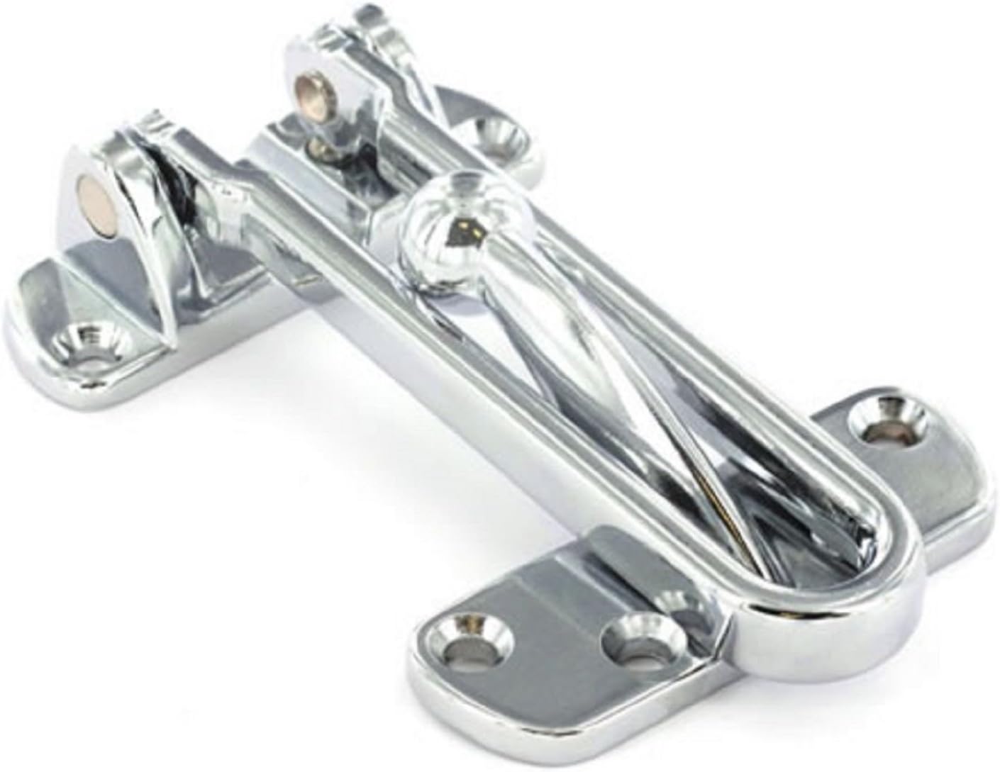Chrome Plated - Front Door Security Chain Restrictor Heavy Duty Strong Home Safety