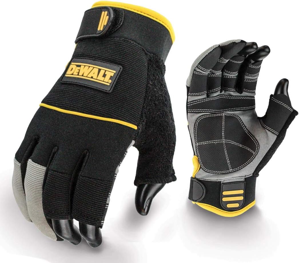 DeWalt Finger Framer Power Tool Glove - Grey/Black, Large (Size 9 1/2-10)