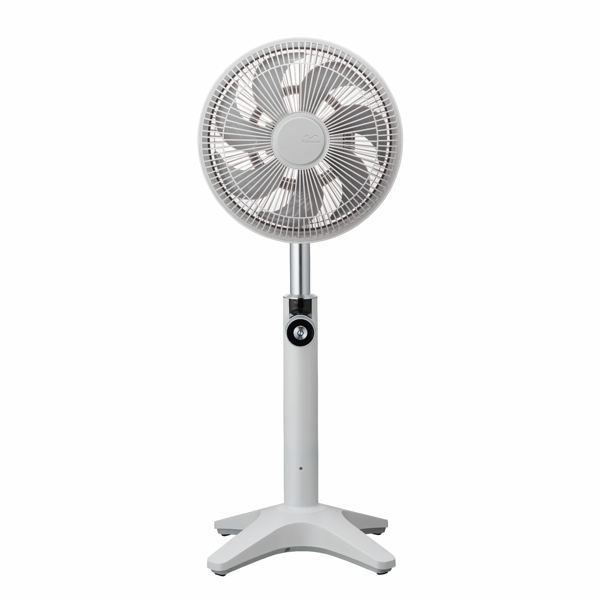 カモメファン Ｋamomefan ＋c lite （カモメファン プラスシー ライト） リビングファン 扇風機 サーキュレーター 兼用 25㎝ ホワイト 最軽量 軽い DCモーター DCファン 首振り リモコン付き 静音 節電 省エネ 上下左右 風量無段階 K-F25AY WH ドウシシャ の商品画像