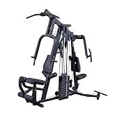 Body-Solid (EXM2500B/310) Multi-Station Home Gym Machine, Arm &amp; Leg Strength Training Functional Exercise Workout Station, 310lbs. Black Weight Stack Without Leg Press
