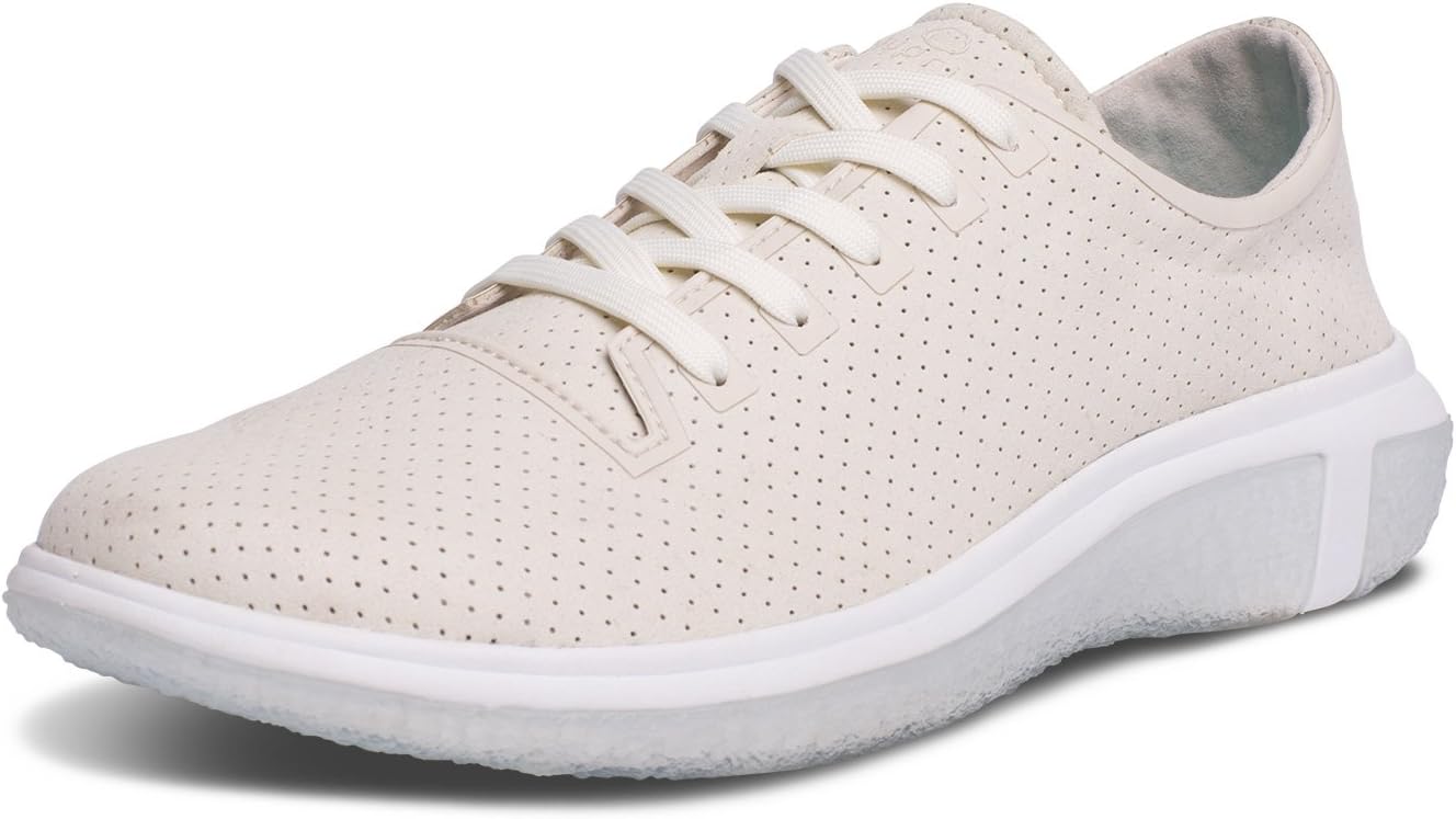 BluPrint LA Costa Trainer Mens Fashion Sneaker For Running and Walking Cloud Imprint Comfort Technology, Salt Ivory, 9.5 D(M) US