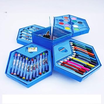 For Little One Colors Box Color Pencil ,Crayons, Water Color, Sketch Pens Set of 46 Pieces (Random)