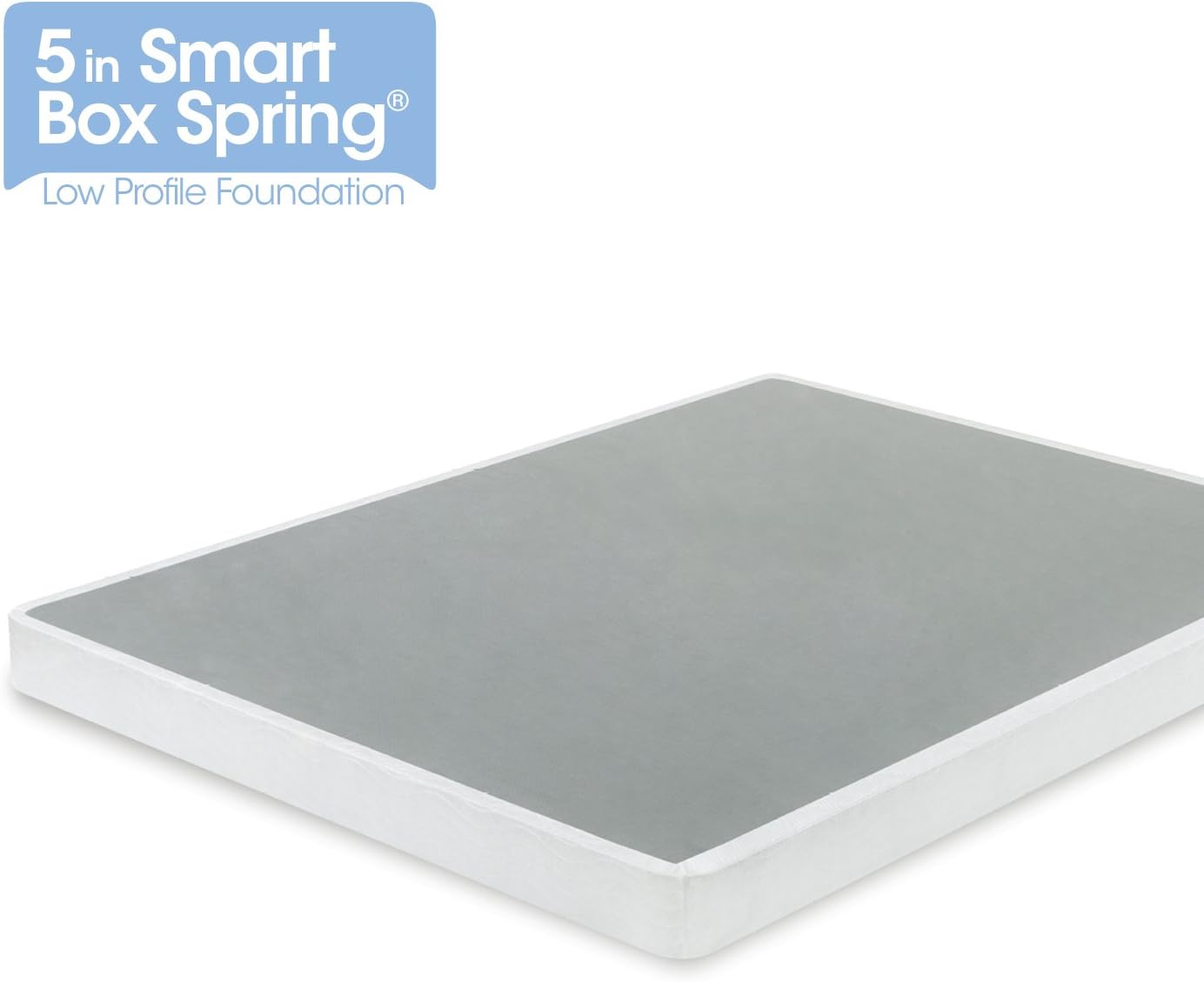Zinus Armita 5 Inch Smart Box Spring / Mattress Foundation / Built-to-Last Metal Structure / Low Profile / Easy Assembly, Queen: Furniture & Decor