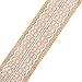 Outus Natural Burlap Craft Ribbon Roll with White Lace, 156 Inches