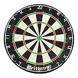 DMI Sports Brittany Recreational Bristle Dartboard Features Self-Healing Sisal Fibers for Years of Use