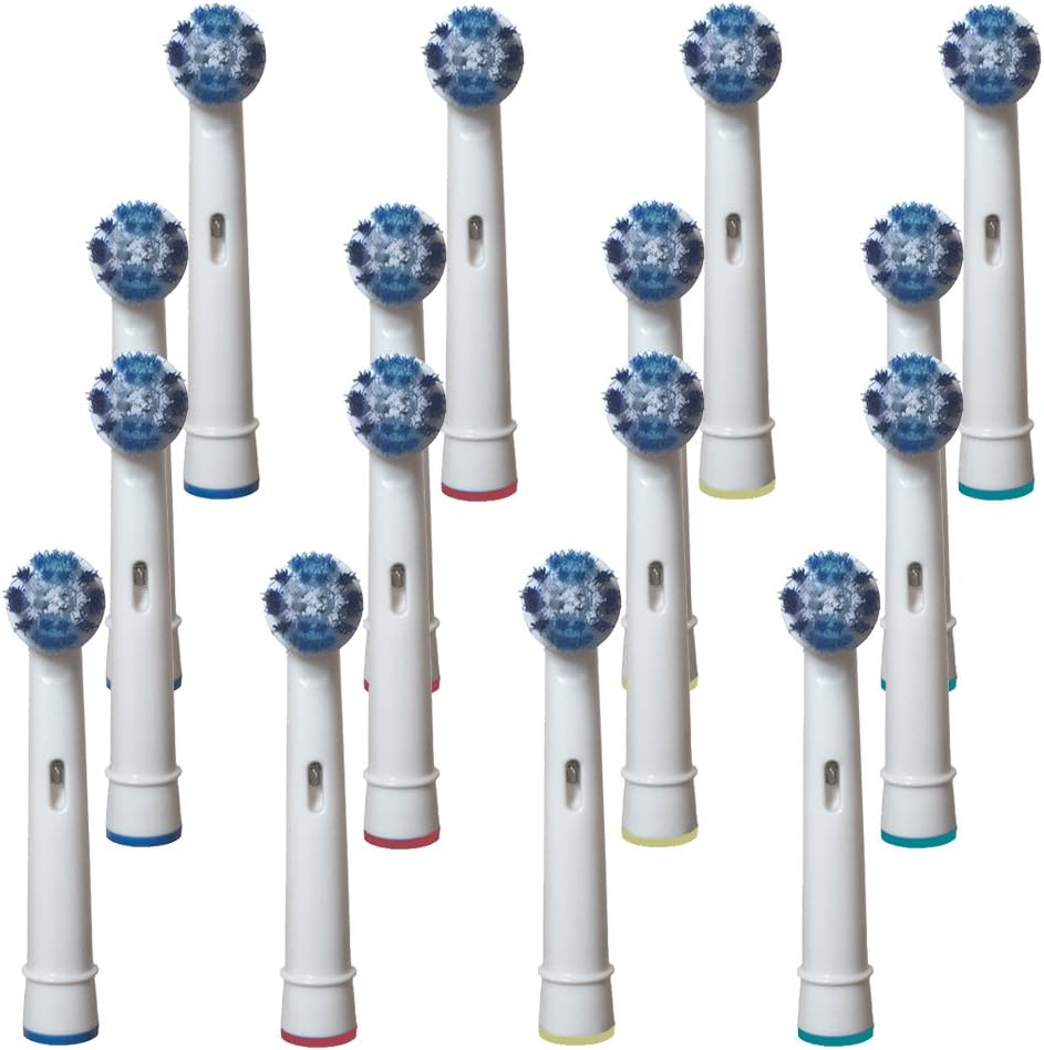 16pcs Electric Toothbrush Replacement Brush Heads for Braun Oral B (pack of 16)