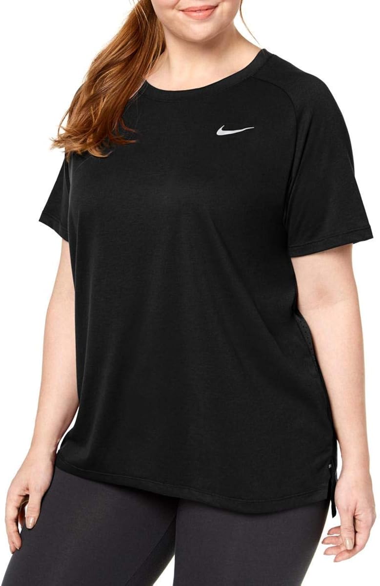 Amazon.com: Nike Plus Size Breathe Tailwind Running Top Women's (1X, Black): Clothing
