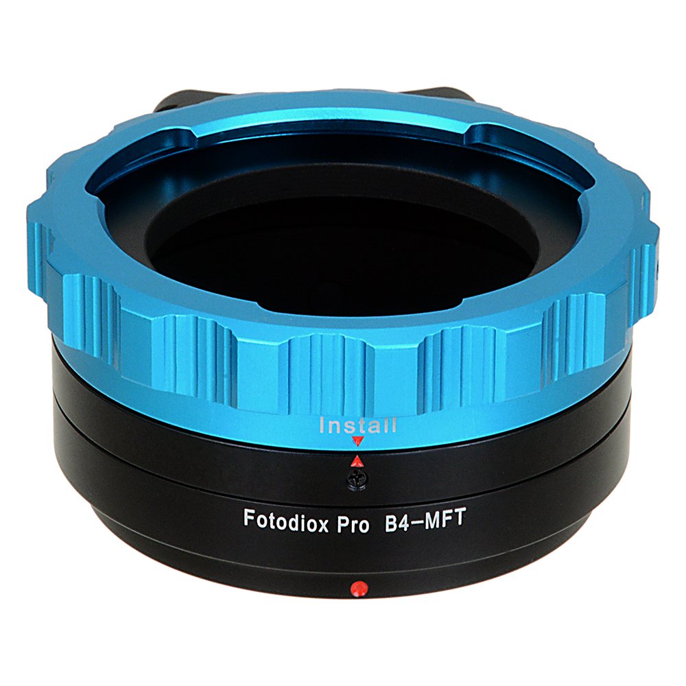 Fotodiox Pro Lens Mount Adapter, B4 (2/3") lens to Micro Four Thirds (M 4/3, MFT) Camera Body, for Olympus PEN E-P1 & Panasonic Lumix DMC-G1, DMC-GH1, DMC-GF1