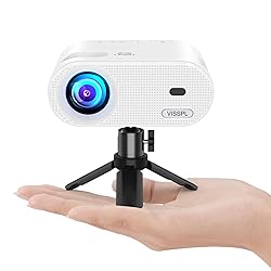 Mini Projector, VISSPL Full HD 1080P Video
