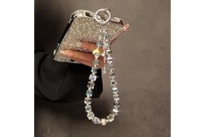 Luxury and High-End Crystal Bead Hand Chain Wrist Short Hanging Rope with Clip Phone Case Key Chain Bag Pendant