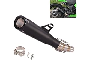 YOSAYUSA Motorcycle Exhaust For Kawasaki Ninja 250Ninja 300 Exhaust,Motorcycle Slip On Exhaust for Ninja 250 2008-2017/Ninja 300 2008-2016