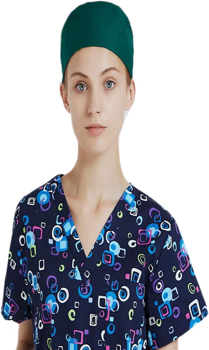 Surgical Scrub Cap for Women,Doctor and Nurse Cap, Adjustable Medical Scrub Hat,One Size Multiple Color