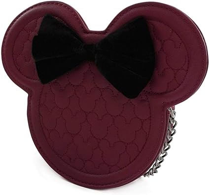 minnie mouse pink bow crossbody bag by loungefly