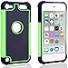 iPod Touch 7th Generation case, 6th Generation Cases, Protective Case for iPod Touch 5 6 7 Gen Bumper Accessories (Green)