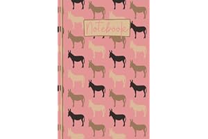 Donkey Notebook: Cute Donkey Lined Journal, The Perfect Novelty Donkey Gift for a Donkey Lover or Sponsor - Pink