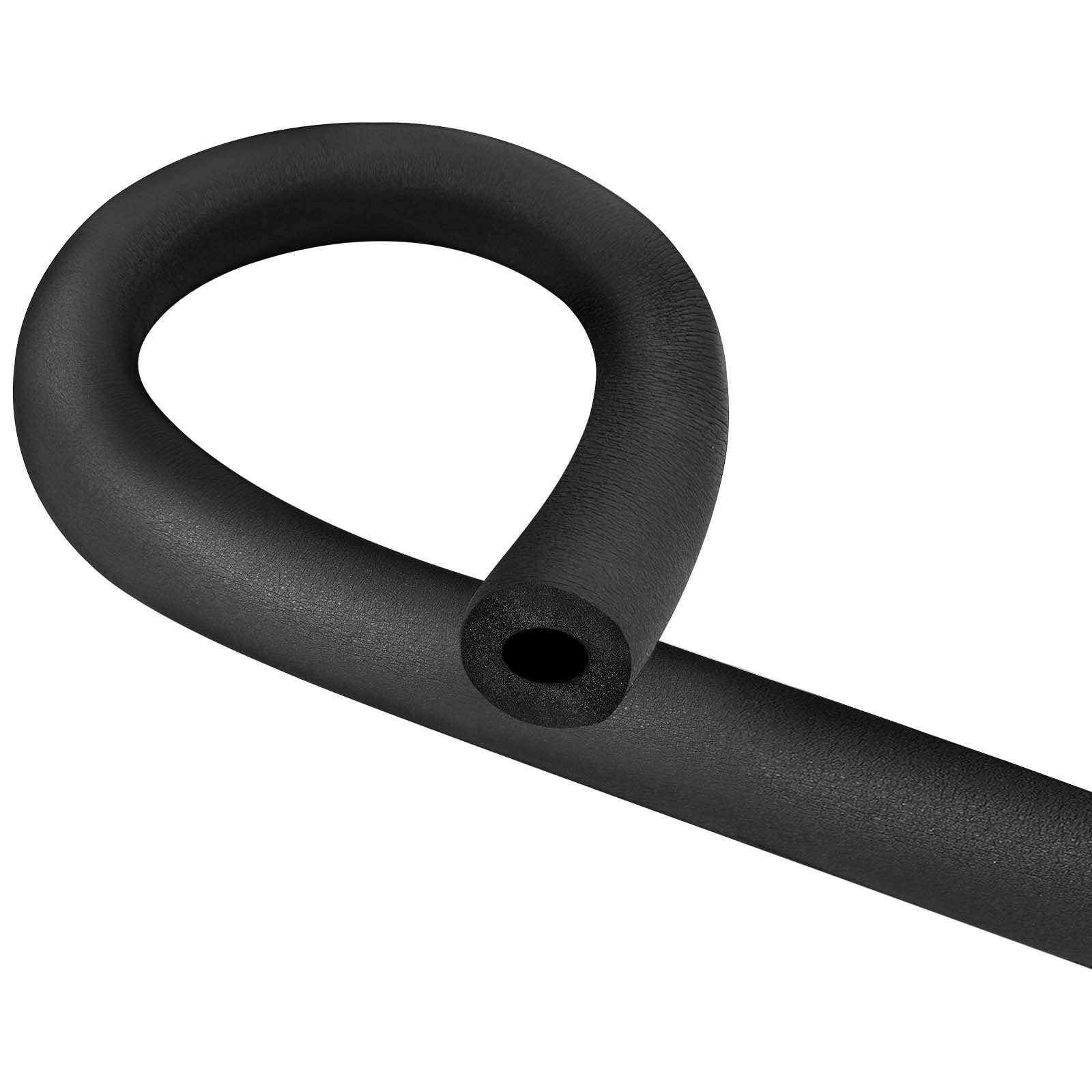 Kajaia Pipe Insulation Foam Tube Outdoor Pipe Lagging Cover Wrap Roll Black Cladding Hollow Hose Heat Preservation for Exercise Machine Handle Winter Protection(10 mm Inner Diameter, 1.8 Meter Long)