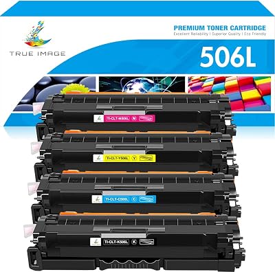 TRUE IMAGE CLT-506L Toner Cartridge 4-Pack for Samsung CLX-6260FW CLX-6260ND