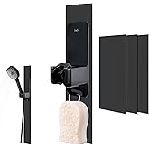 Modular Magnetic Handheld Shower Head Holder, 5-Section Customizable Sliding Rail with Tool-Free Adhesive Installation, Adjustable Height and Angle for Shower Chairs, Kids, Pets, Elderly, RV, Bathtub