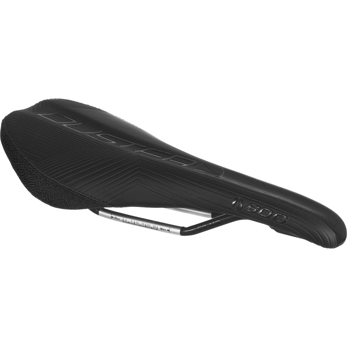 SDG Duster MTN Saddle – Black, Ti-Alloy Rails – Lightweight Trail & All-Mountain MTB Seat with Slim Profile & Performance Padding