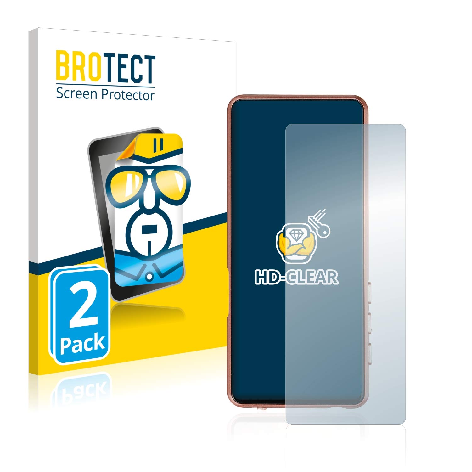 brotectScreen Protector compatible with Mymahdi M9 Plus (2 Pack) - HD-Clear Protection Film