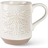 Fringe Studio New York Stoneware Mug, DRAGONFLY 3.25" DIA. X 4.25" H, 12 FL.OZ, Juliana Tipton Collection (429080)