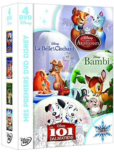 Mes premiers DVD Disney - Les Aristochats + La Belle et le Clochard + Bambi + Les 101 dalmatiens - Pack