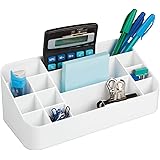mDesign Desk Organizer, White