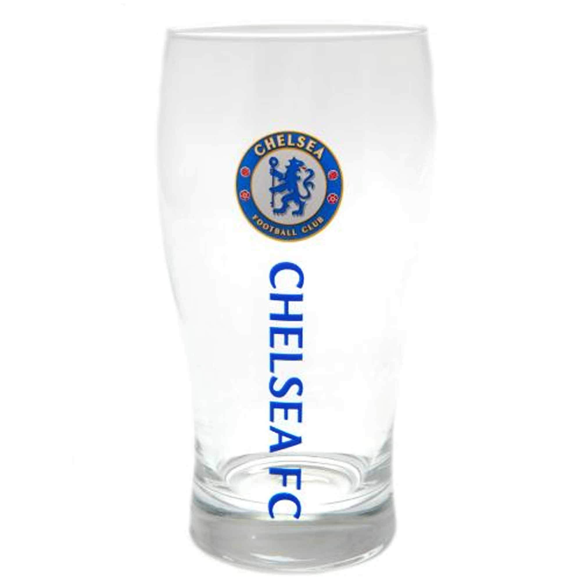 Official Premier League Chelsea Football Crest Pint Glass