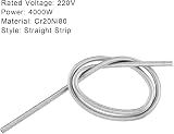 sourcing map Cr20Ni80 Heating Element Wire Coil 4000W 220V Silver Furnace Kiln view 3