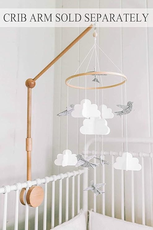 Decoration Accrochante De Cloche De Lit De Feutre Lit Bebe Decoration De Plafond Rmfc Bebe Carillons Eoliens Mobile Musical Pour Garcon Fille Mobile Bebe Bois Lit Boules De Feutre Cadeaux De Naissance