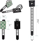 LiteTour 25 Pieces Adhesive Cable Clips with Screw Mount Nylon Cable Ties view 7