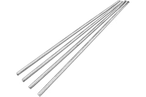 LWCUSNJ 4pcs M5 x 250mm Fully Threaded Rod, M5-0.8mm Thread Pitch, 304 Stainless Steel Long Threaded Screw, Right Hand Threads (M5 x 250mm)
