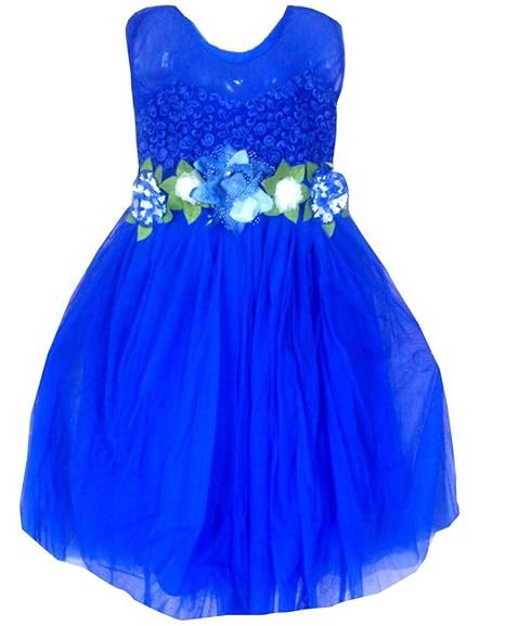 royal blue colour one piece dress