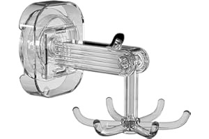 Rotating Utensil Hooks - Adjustable Wall Hook for Storage, Multi-Functional Rotating Hanger | Sturdy Six Arm Hook, Space-Effi