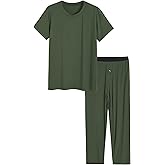Latuza Men's Viscose Pajamas Set Shirt and Pants with Pockets